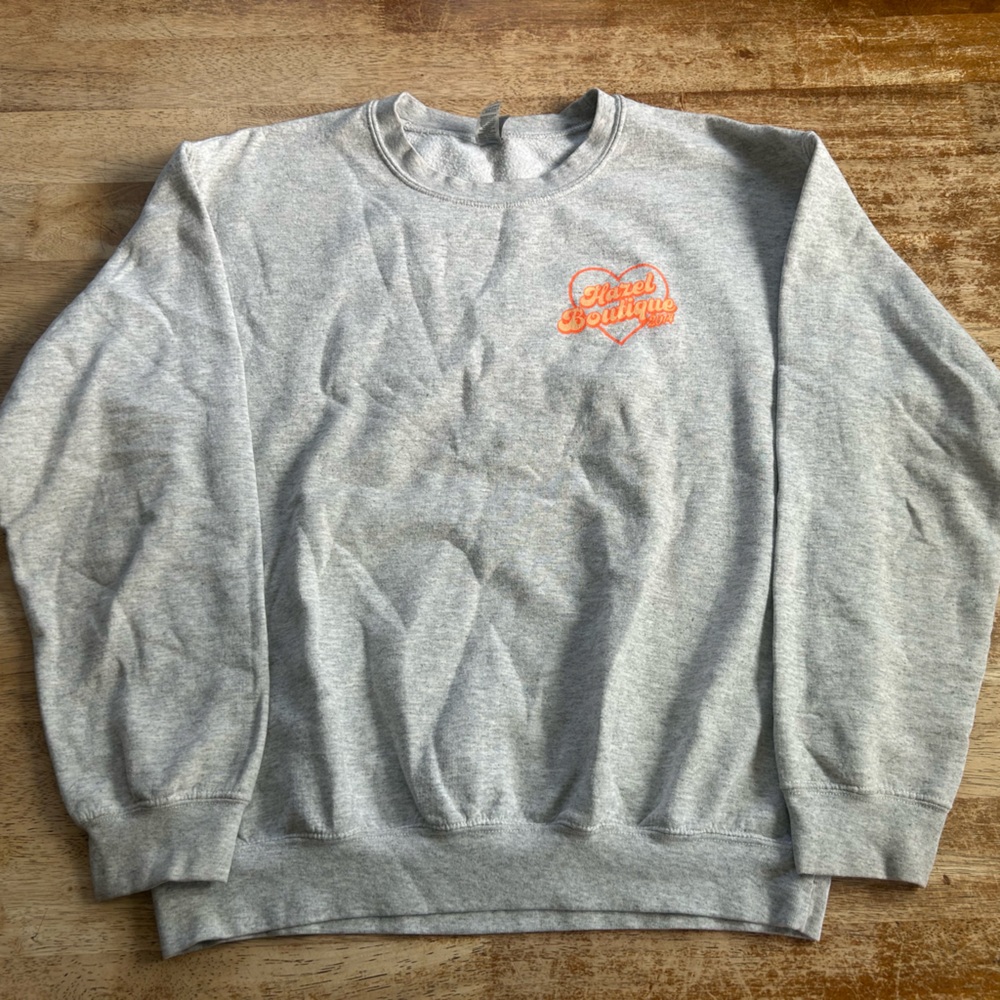 Gray Crew Neck Sweater